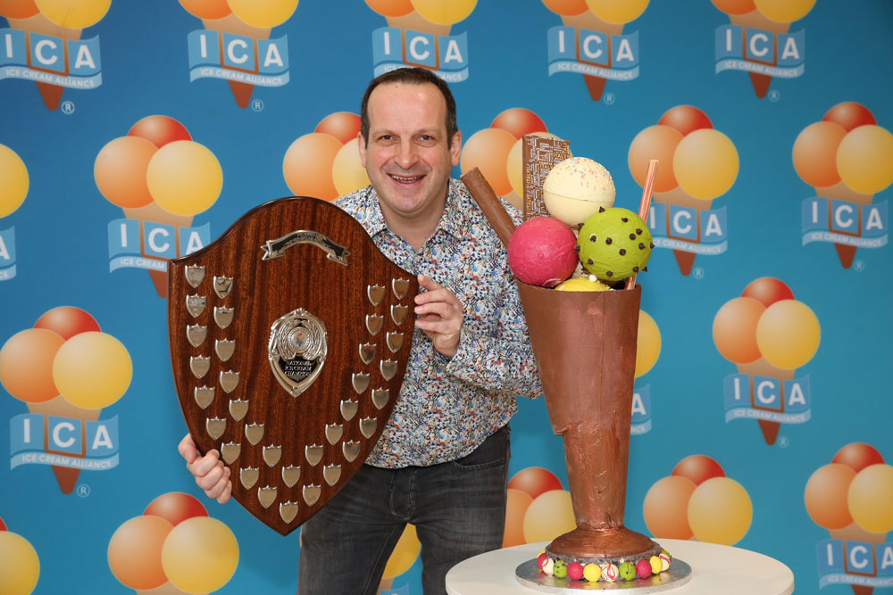 David with trophy